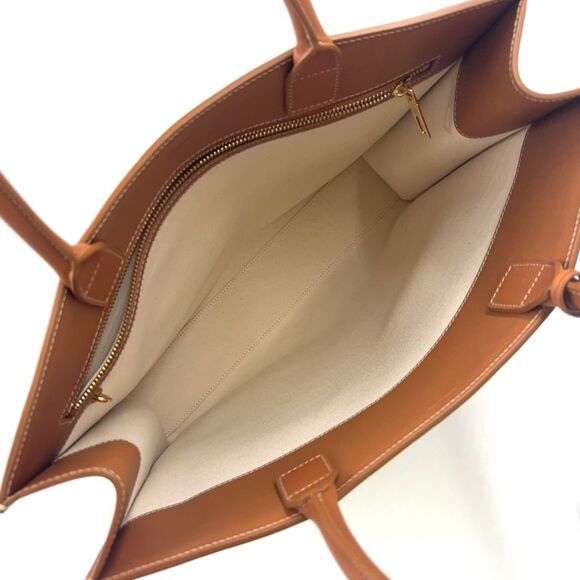 Celine Leather Cotton Tote Bag - Picture 3 of 10